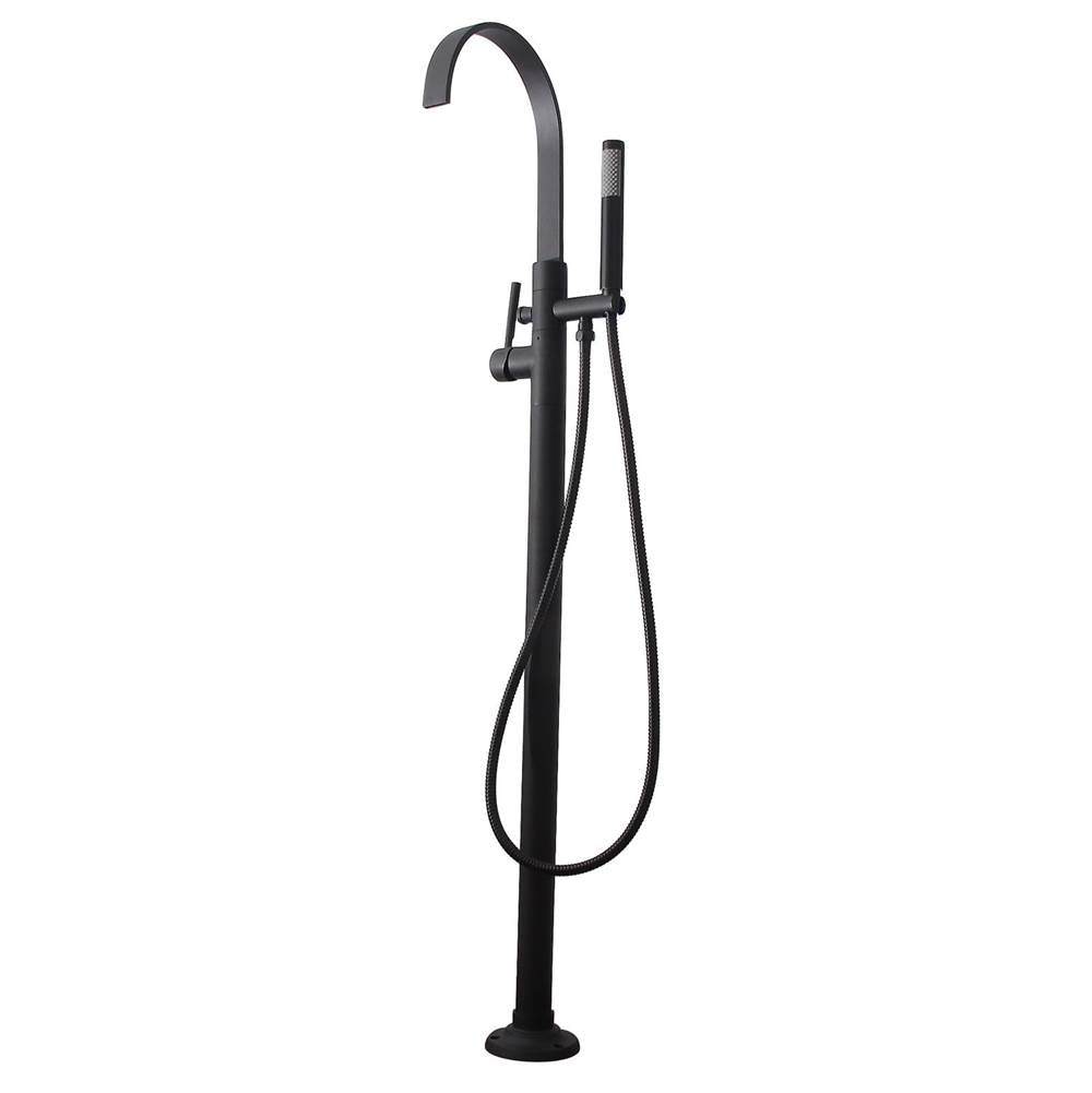 Barclay - Tessa Freestanding Tub Filler Matte Black - Matte Black