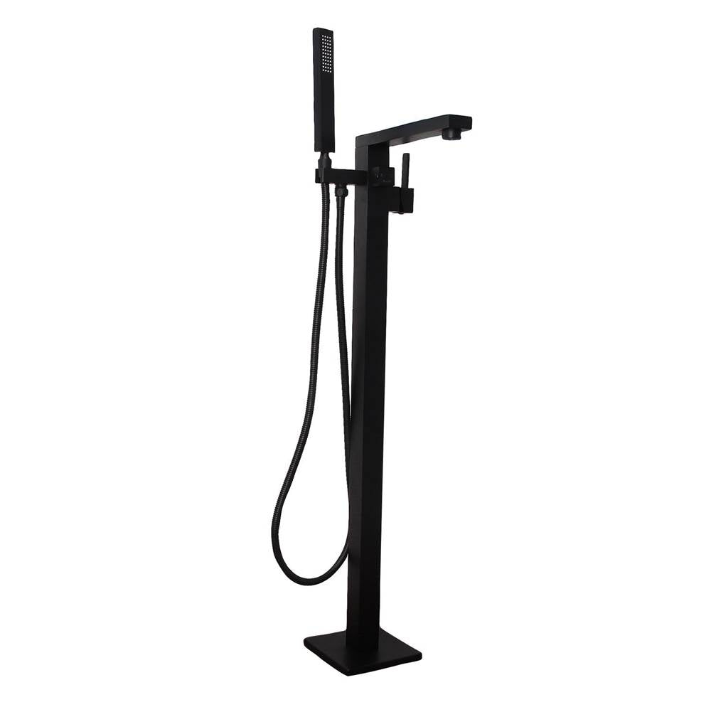 Barclay - Cohen Freestanding Faucet (Brass),W/Handshower, MB - Matte Black