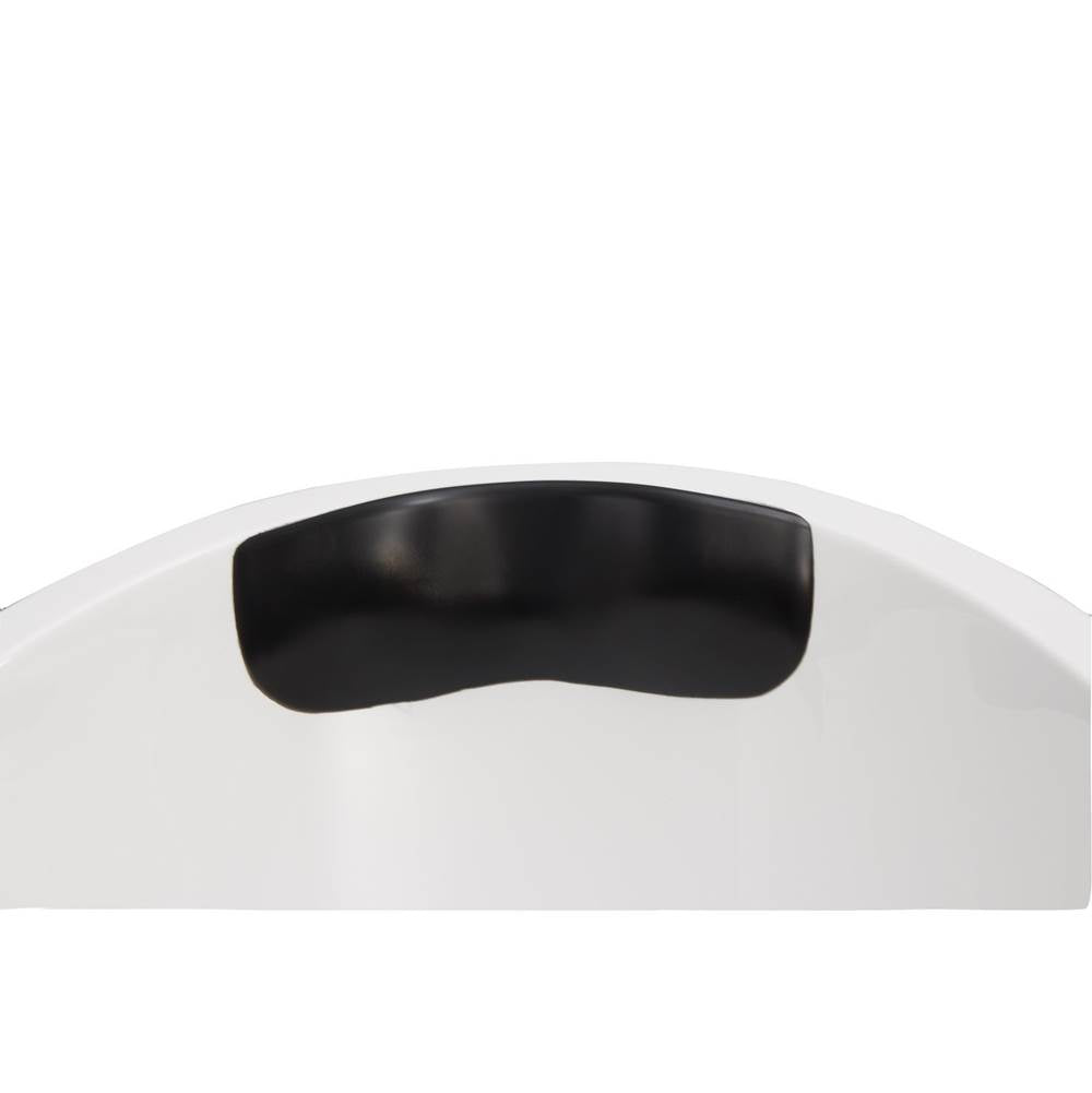 Neck Gel Bath Pillow Black