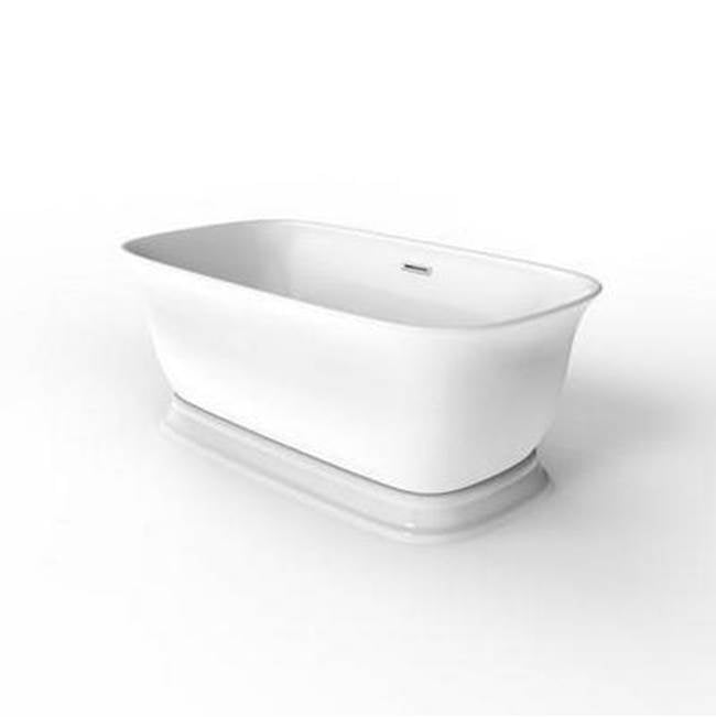 Bethany 59'' Freestanding AC Tub,W/internal drain-OF,WH