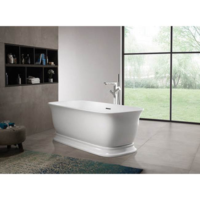 Bethany 59'' Freestanding AC Tub,W/internal drain-OF,BN
