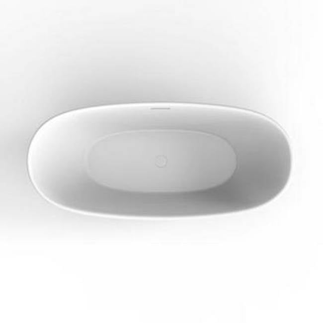 Mystique 59'' dbl slipper AC Tub,W/internal drain-OF,BN