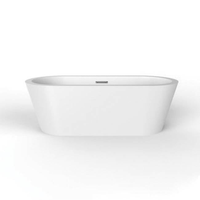 Barclay - Rosario 70'' Freestanding AC WH Tub,W/Internal Drain & OF MB - Matte Black