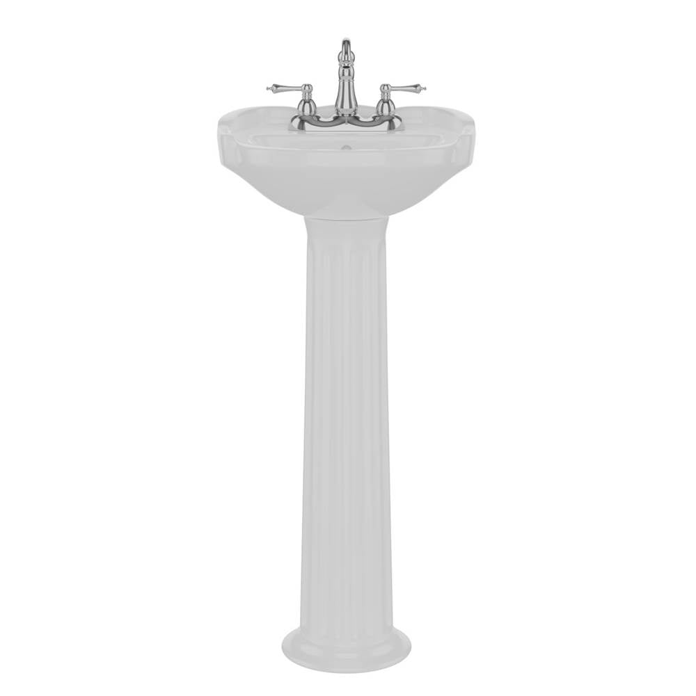 Silvi 15'' Basin Only with 4'' Center Set,W/ Overflow,WH