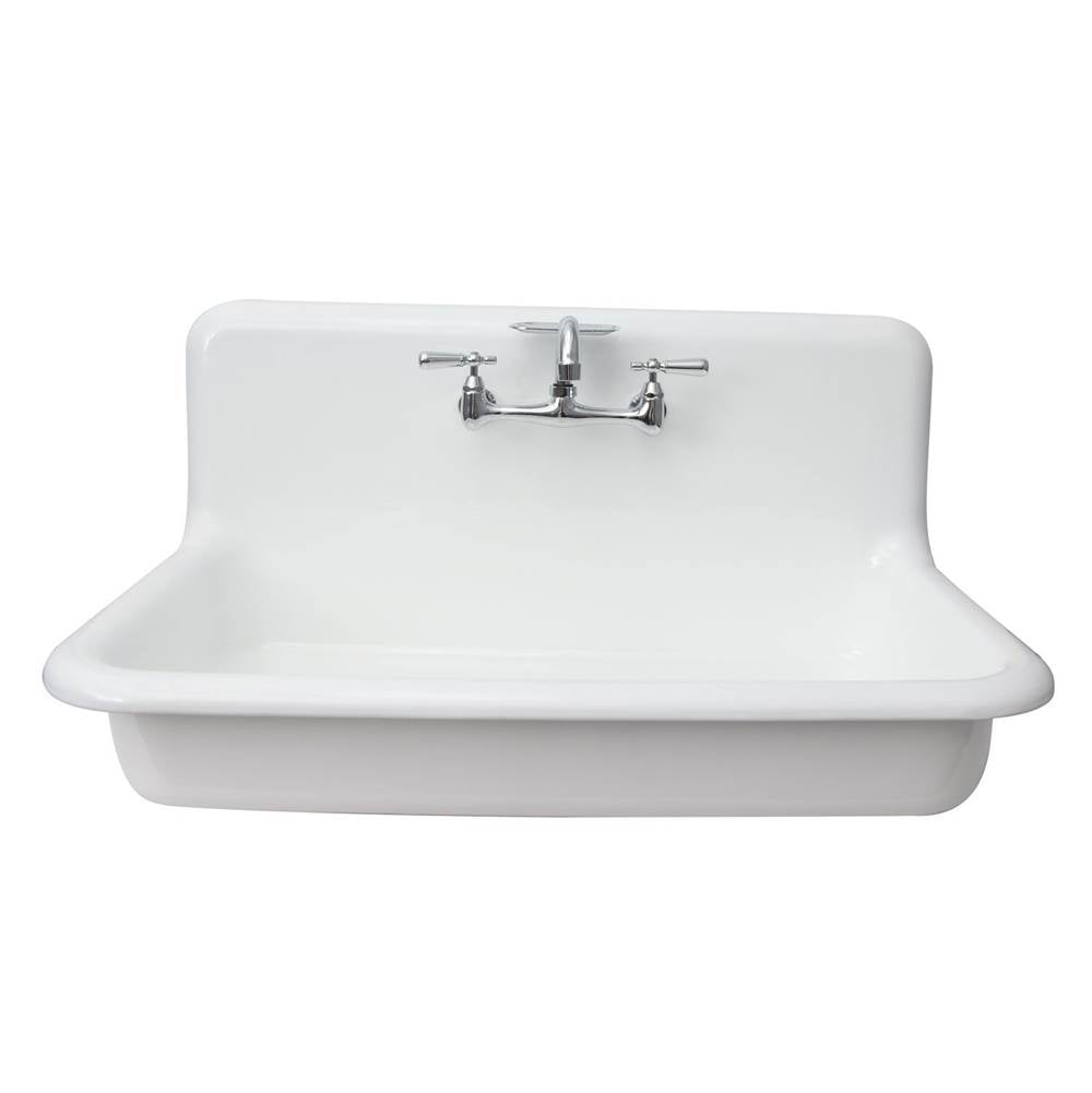 Barclay - Kerville 36'' Lavatory Sink 8'' Widespread,Wall Hung,White - White