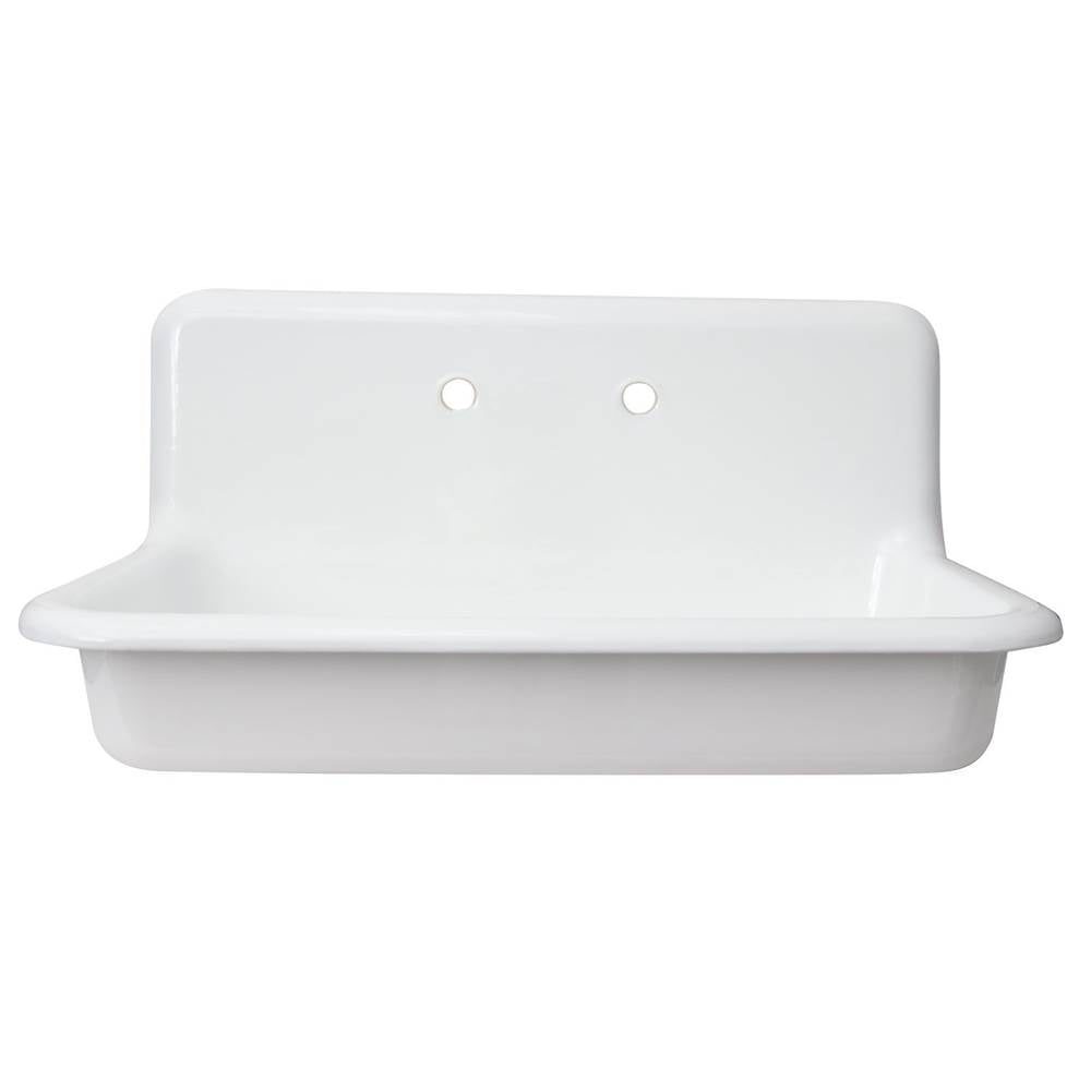 Kerville 36'' Lavatory Sink 8'' Widespread,Wall Hung,White