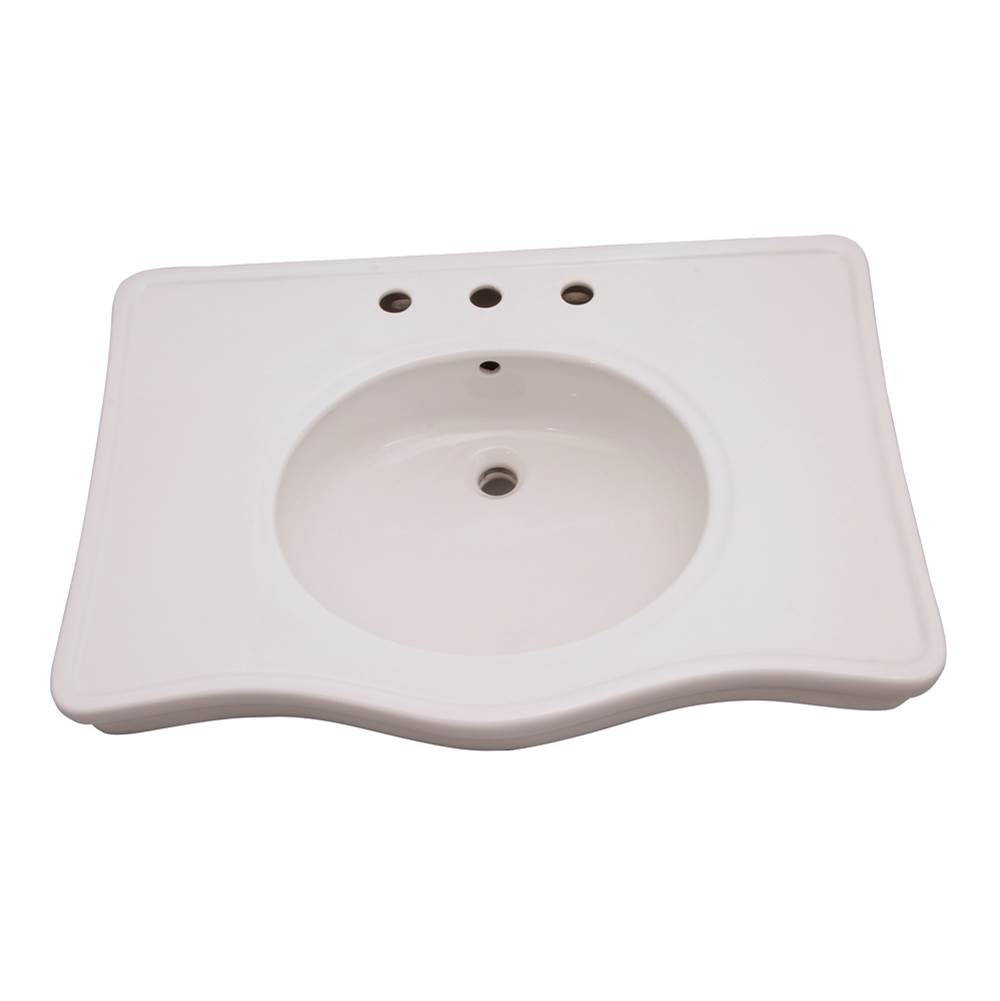 Barclay - Milano Deluxe Console Basin 8'' cc, White - White