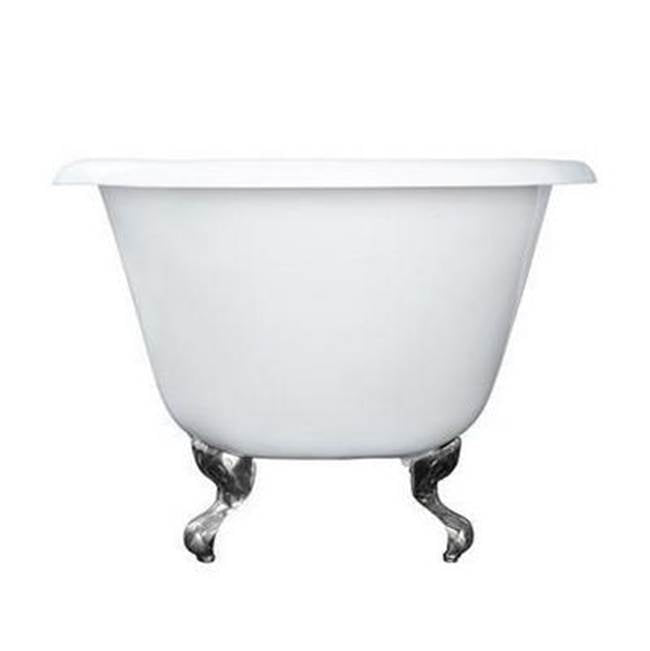 Abbey Cast Iron Roll Top WH, 48'', 3-3/8'' Holes, BN Feet