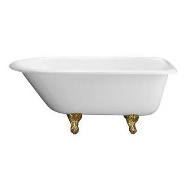 Abbey Cast Iron Roll Top WH, 48'', 3-3/8'' Holes, BN Feet