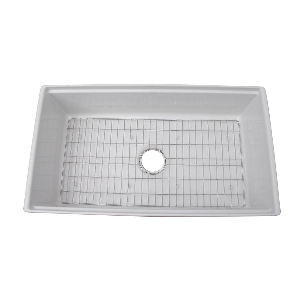 Crofton 33'' Single Bowl Sink w/Ledge,Plain Front,White