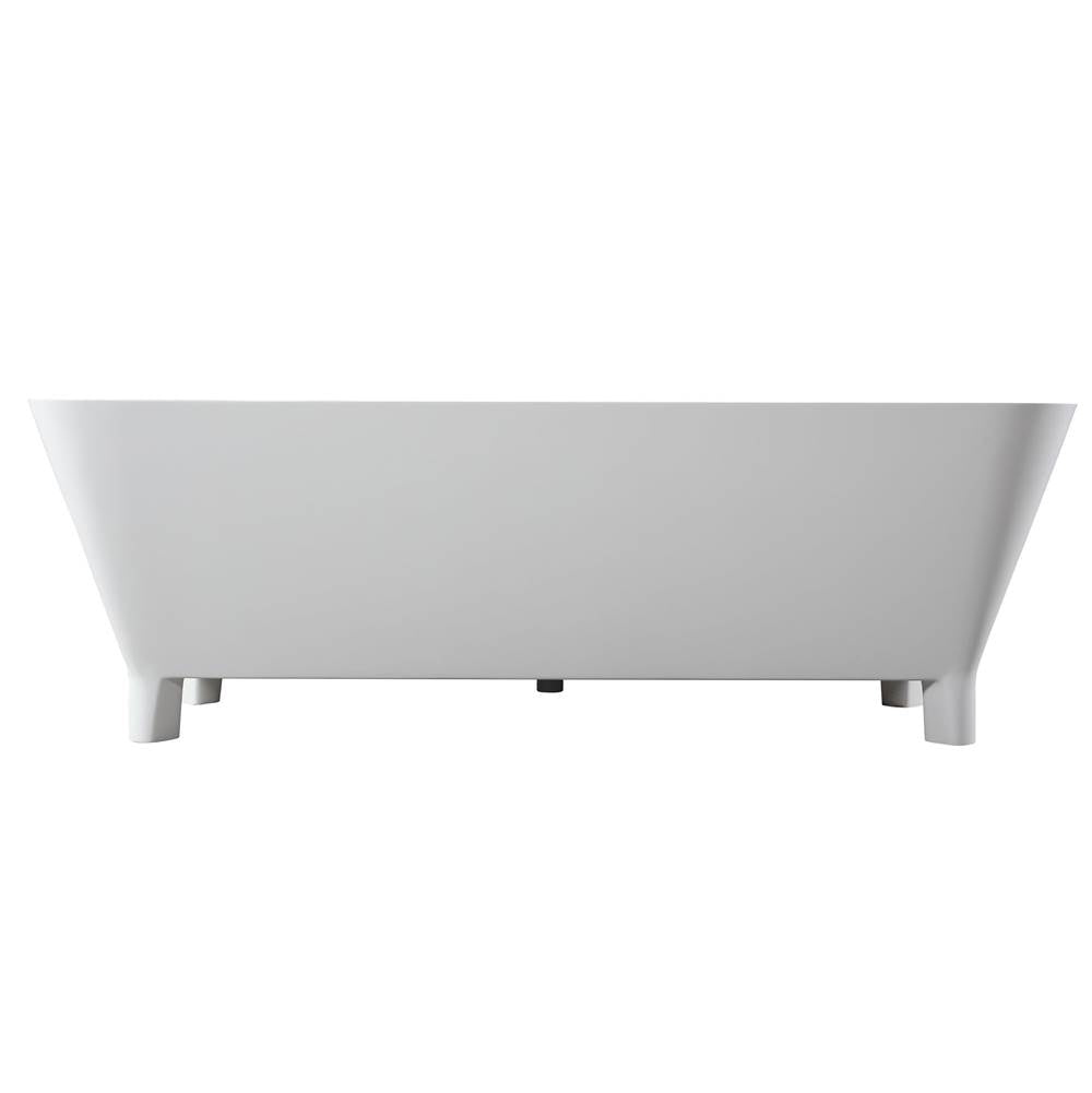 Scofield 67'' BARstone Freestanding Tub, White Gloss