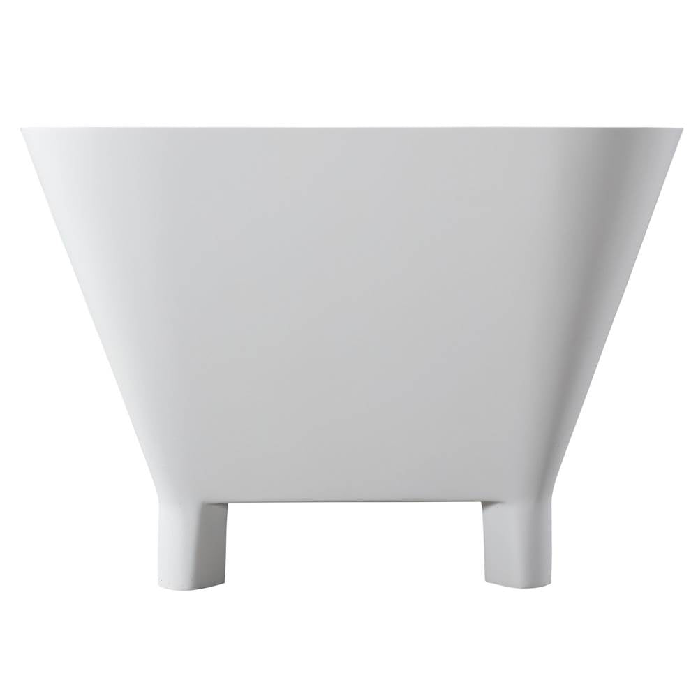 Scofield 67'' BARstone Freestanding Tub, White Gloss