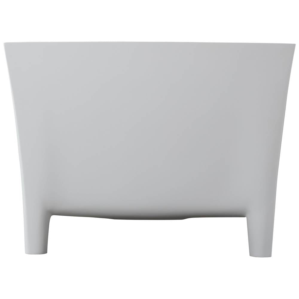 Timon 67'' BARstone Freestanding Tub, White Matte