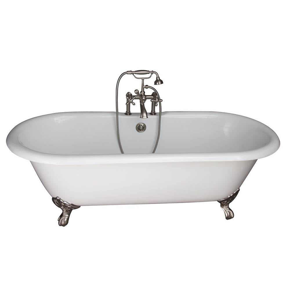 Barclay - Tub Kit 61''CI,Dbl Roll Top, Filler,Supplies,Drain-SN