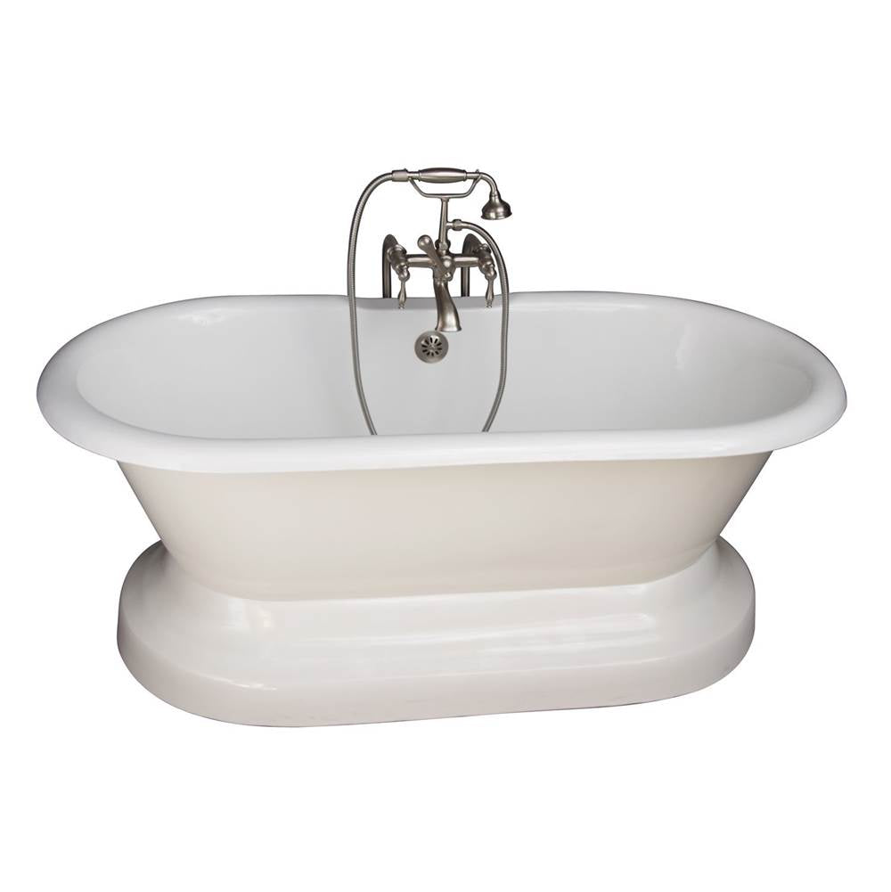 Barclay - Tub Kit 61''CI,Dbl Roll Top w/ Base,Filler,Supplies,Drain-SN