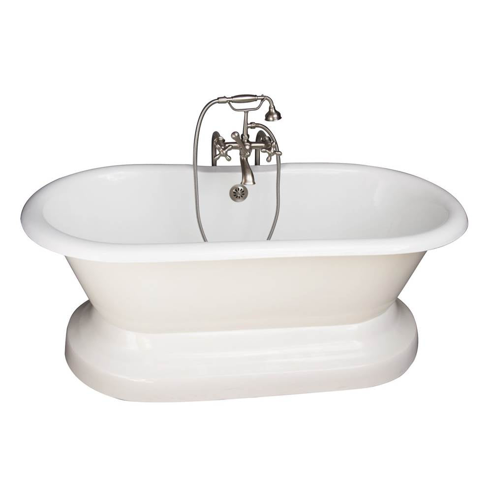Barclay - Tub Kit 61''CI,Dbl Roll Top w/ Base,Filler,Supplies,Drain-SN