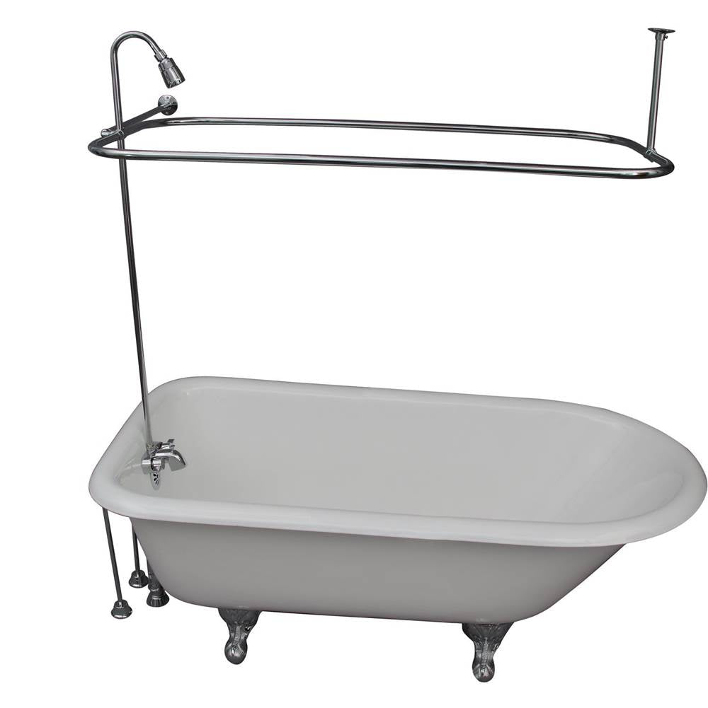 Barclay - Tub Kit 60'' CI Roll Top,Shower Unit, Supplies, Drain-ORB - Oil Rubbed Bronze