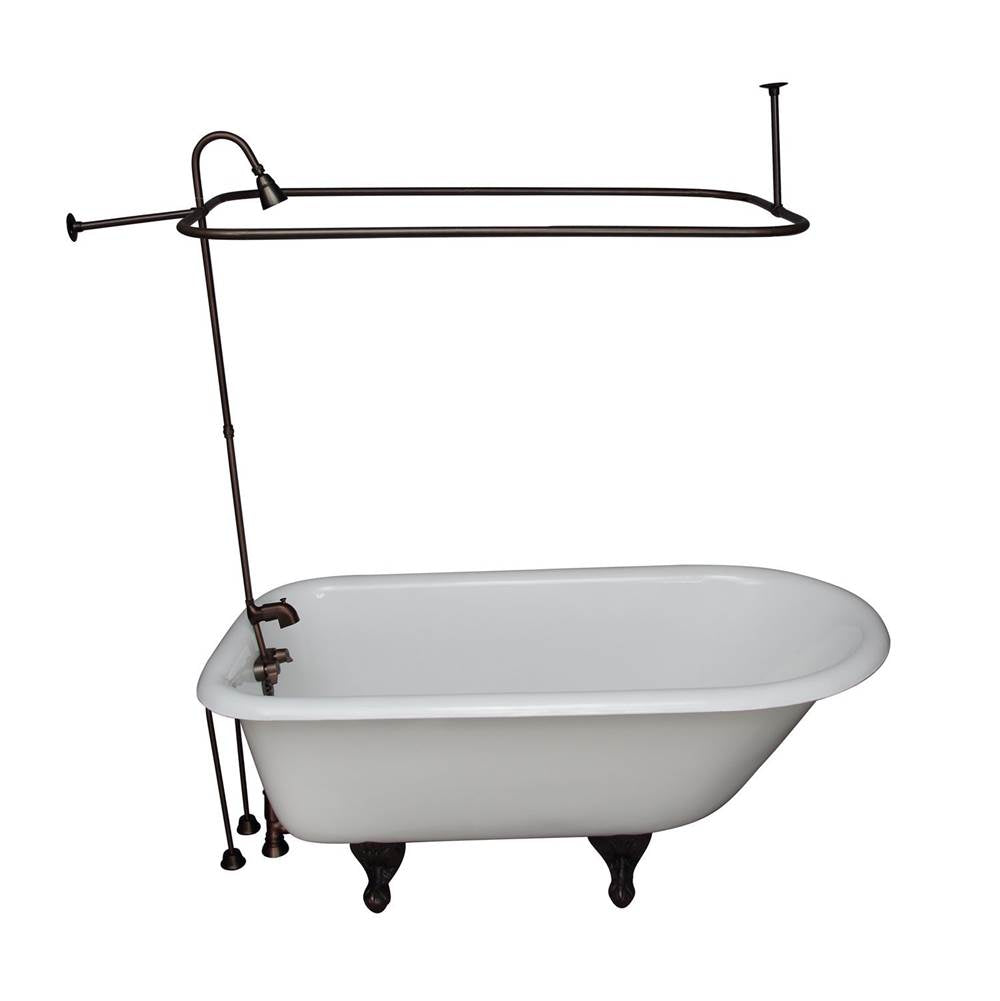 Barclay - Tub Kit 60'' CI Roll Top,Shower Unit, Supplies, Drain-ORB - Oil Rubbed Bronze