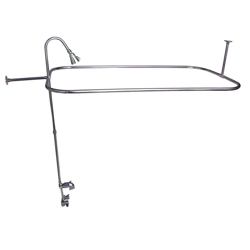 Tub Kit 60'' CI Roll Top,Shower Unit, Supplies, Drain-ORB