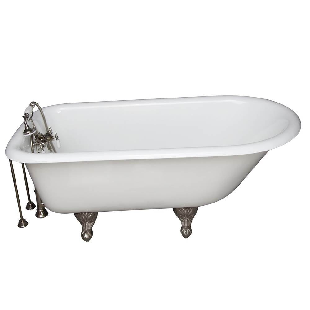 Barclay - Tub Kit 60'' CI Roll Top,Filler Supplies, Drain-PN - Polished Nickel