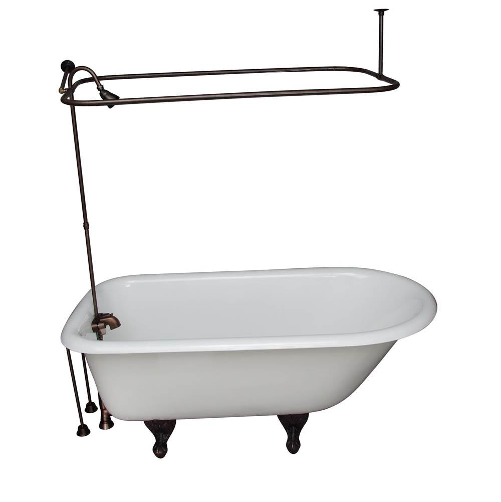 Barclay - Tub Kit 67'' CI Roll Top,Shower Unit, Supplies, Drain-ORB - Oil Rubbed Bronze