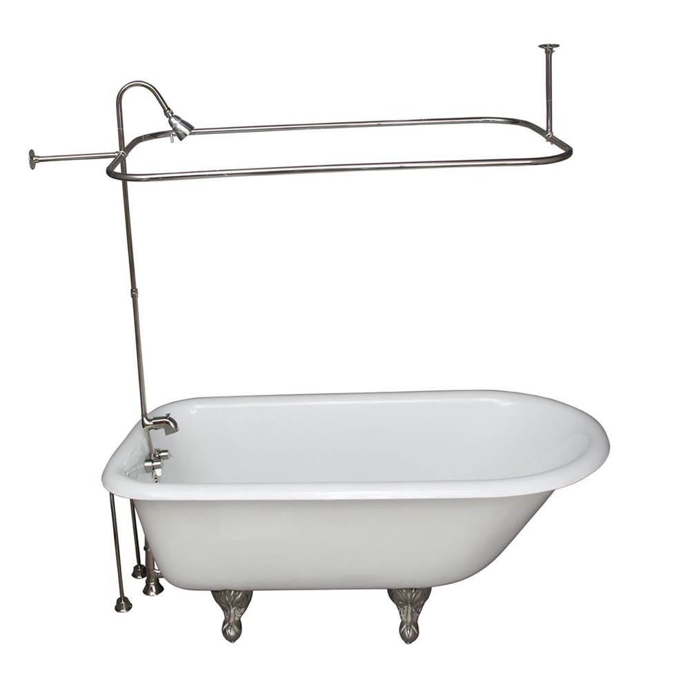 Barclay - Tub Kit 67'' CI Roll Top,Shower Unit, Supplies, Drain-PN - Polished Nickel