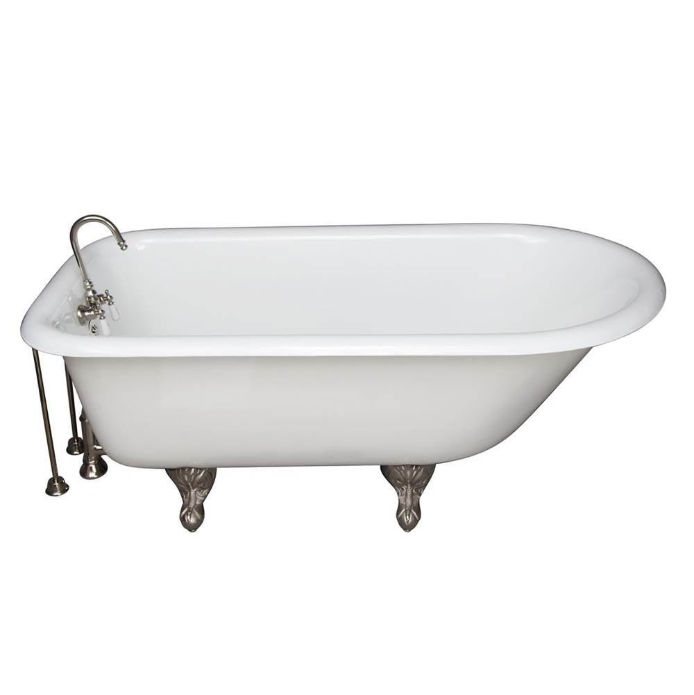 Barclay - Tub Kit 67'' CI Roll Top,Tub Filler, Supplies, Drain-PN - Polished Nickel