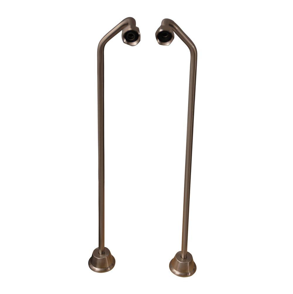 Tub Kit 67'' CI Roll Top,Shower Unit, Supplies, Drain-BrNkl