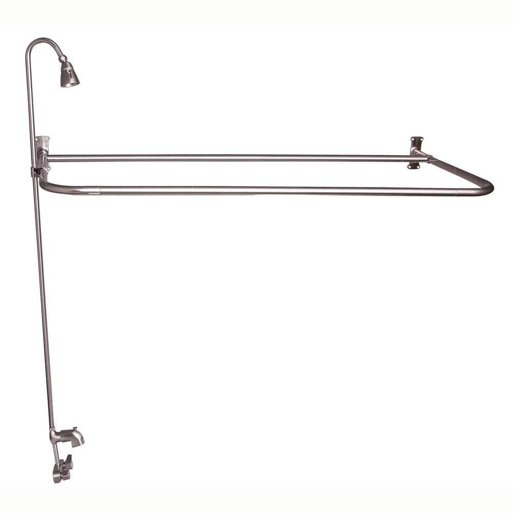 Tub Kit 54'' CI Roll Top,Filler Shower Unit,Supplies, Drain-BN
