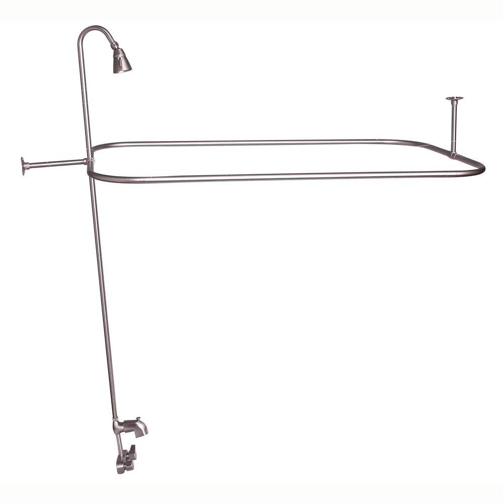 Tub Kit 55'' CI Roll Top,Filler Shower Unit,Supplies, Drain-BN