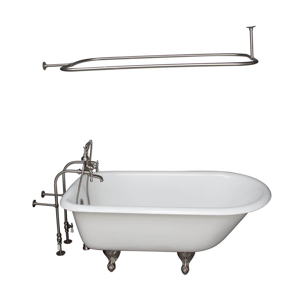 Barclay - Tub Kit 55'' CI Roll Top,Filler Shwr Rd, Supplies, Drain-BrNkl
