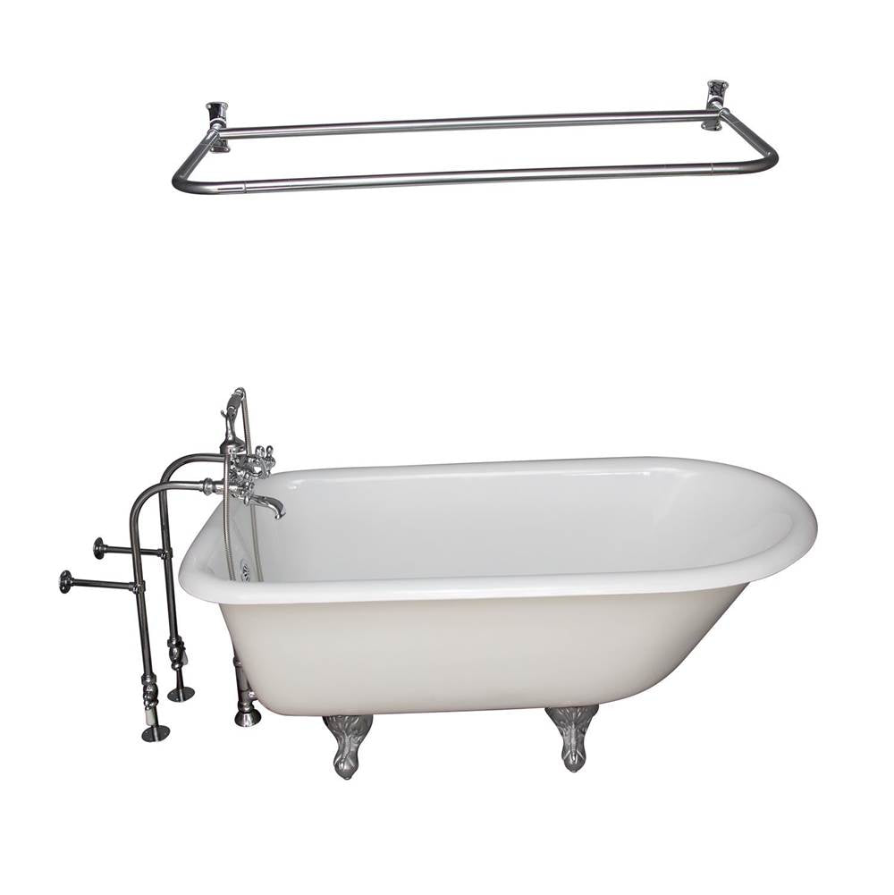 Barclay - Tub Kit 67'' CI Roll Top,Filler ShwrRd, Supplies, Drain-Chrome - Polished Chrome