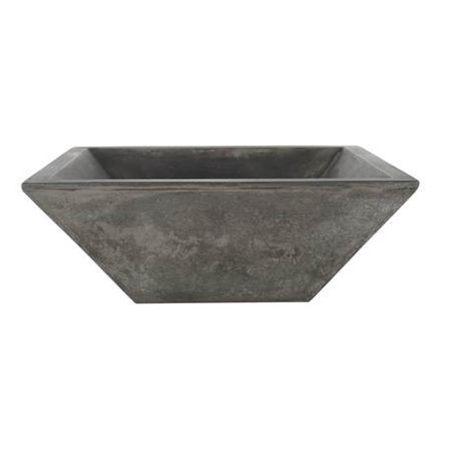 Barclay - Radam Square Cement, Above Counter Basin,Dusk Gray - Dusk Gray