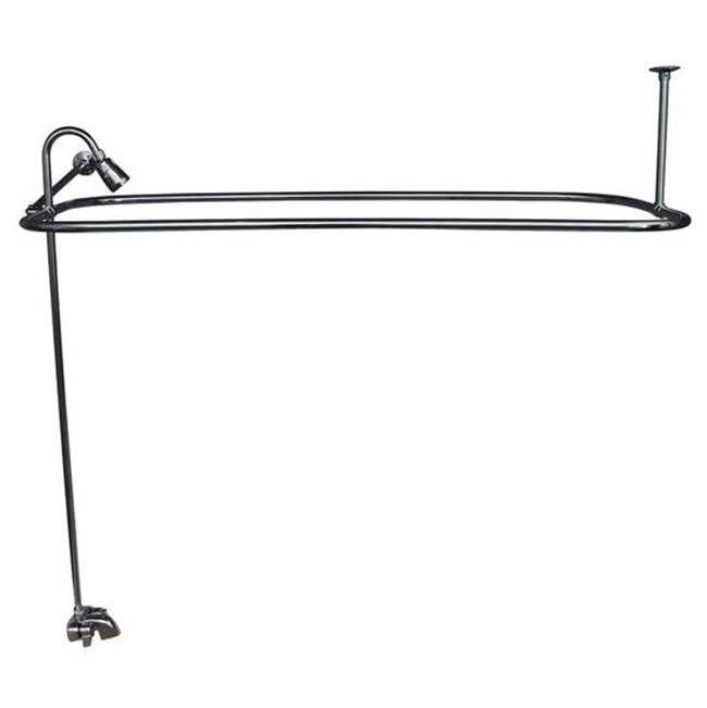 Tub Kit 60'' AC Roll Top, Shwr Unit, Supplies, Drain-Chrome