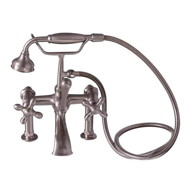 Tub Kit 71'' CI Dbl Slipper, Filler,Supplies,Drain-Brsd Nkl