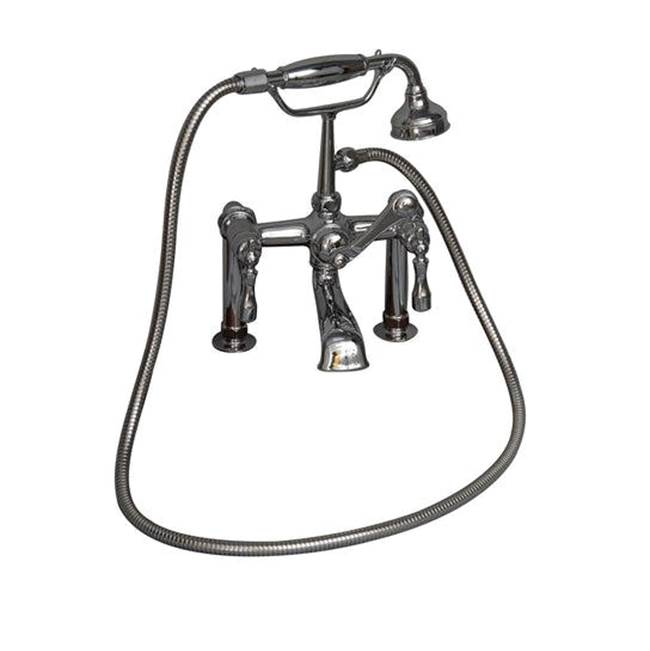 Tub Kit 71'' CI Dbl Slipper, Filler, Supplies, Drain-Chrome