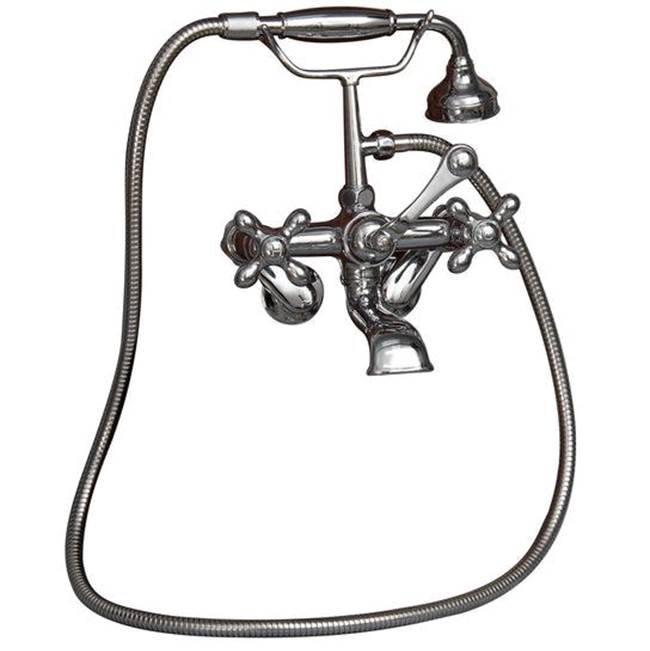 Tub Kit 71'' CI Dbl Slipper Filler, Supplies, Drain-Chrome