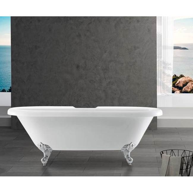 Claudia Acrylc Dbl Roll,66-3/4 WH, BN Imp Feet, 7'' Holes