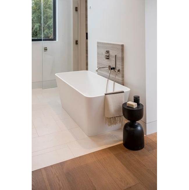 Romo 59'' BARstone Rectangular Tub White, No Holes