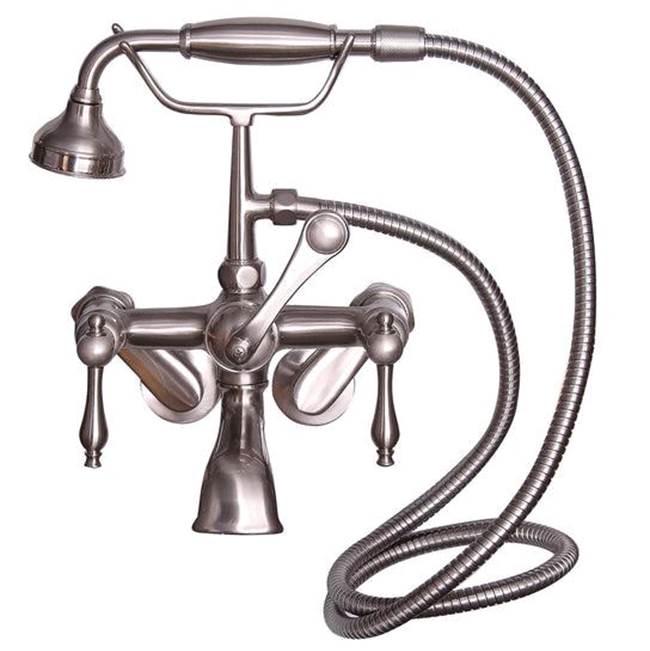 Tub Kit 71'' CI Dbl Slipper, Filler, Supples, Drain-Br Nkl