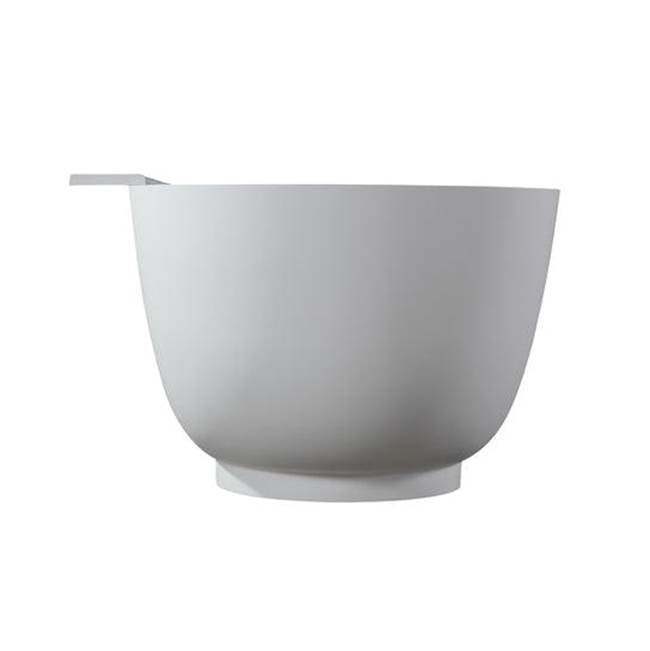 Neal 67'' Oval Freestanding BARstone Tub, Matte White