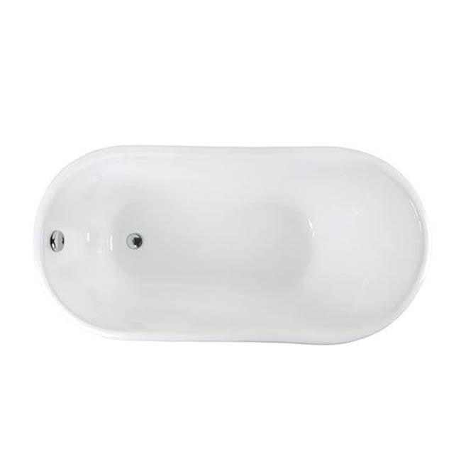 Gareth Cast Iron Slipper, 53'' WH, No Holes, BL Feet