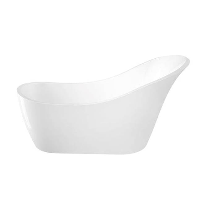 McGuire AC Slipper Tub WH, 70'' w/Internal Drain Pipe,BN