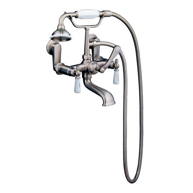 Tub Kit 54'' CI Roll Top, Shwr Rd,Filler,Supplies, Drain-Chrm