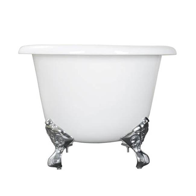 Columbus Cast Iron Dbl Roll WH 61'', 7'' Holes, BL Imp Feet