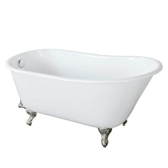 Gareth Cast Iron Slipper, 53'' WH, No Holes, BL Feet