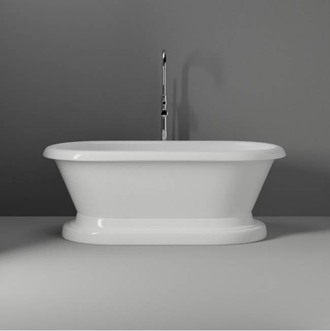 Carlotta Acrylic Dbl Roll WH w/ base, 61'', No Holes