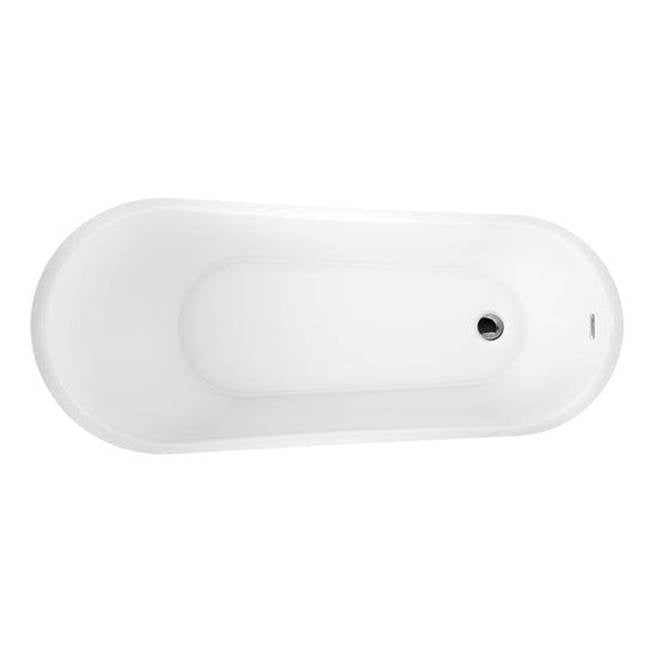 Lovina 66'' AC Slipper Tub WH, with Internal Drain Pipe, BN