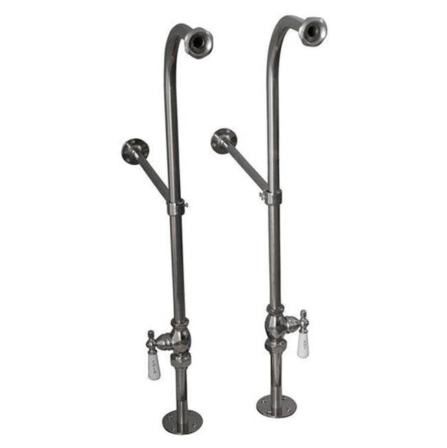 Tub Kit 71'' CI Dbl Slipper Filler, Supplies, Drain-Chrome