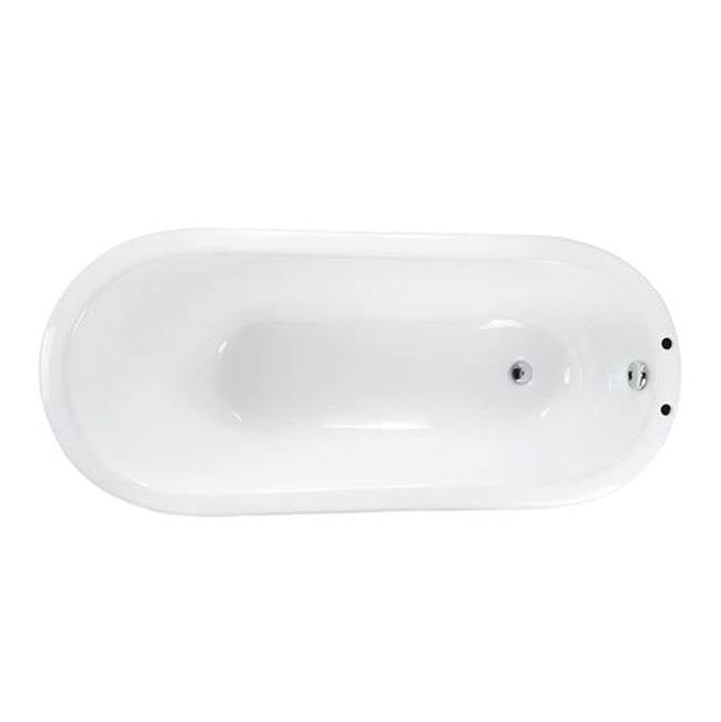 Leonardo Cast Iron Slipper w base, 61'', WH, 7'' Holes